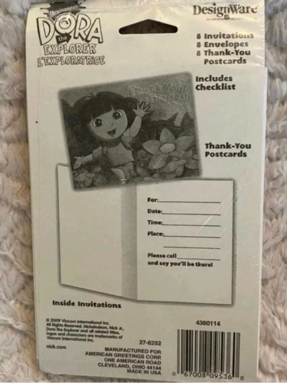 💞 New Dora The Explorer Party Invitations & Thank You Cards Set